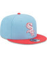 Фото #3 товара Men's Light Blue, Red Chicago White Sox Spring Basic Two-Tone 9FIFTY Snapback Hat