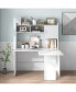 Фото #5 товара L-Shaped Desk Corner Computer Desk with Open Storage Hutch and Cabinet-White