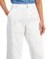 Фото #7 товара Women's Pleated Seamed Cropped Chino Pants