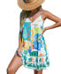 Фото #1 товара Women's Artistic Expression Sleeveless Mini Beach Dress
