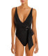 Фото #1 товара Jonathan Simkhai 285066 Niya Tie Waist One Piece Swimsuit, Size X-Small