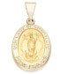 ფოტო #1 პროდუქტის Our Lady of Guadalupe Medallion Pendant in 14k Gold