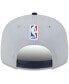 Фото #2 товара Бейсболка New Era мужская серо-синяя Washington Wizards Tip-Off Two-Tone 9FIFTY Snapback Hat