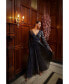 ფოტო #6 პროდუქტის Women's Galaxy Metallic V-Neck Gown