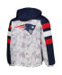 Куртка с капюшоном Starter мужская белая, синяя New England Patriots Thursday Night Gridiron Raglan Half-Zip Бело-синий, M - фото #3