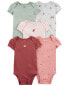 Фото #2 товара Baby 5-Pack Animal Print Original Bodysuits 9M