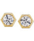 Фото #18 товара Diamond Honeycomb Stud Earrings (1/2 ct. t.w.)