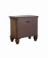 Coaster Home Furnishings Franco 2-Drawer Nightstand with Pull Out Tray
