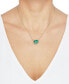 ფოტო #2 პროდუქტის Gemstone and Diamond (1/10 ct. t.w.) 17" Necklace in 14k Yellow Gold