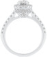 ფოტო #5 პროდუქტის Diamond Halo Bridal Set (1-1/2 ct. t.w.) in 14k White Gold