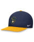 Фото #1 товара Men's Navy/Gold Milwaukee Brewers Evergreen Two-Tone Snapback Hat