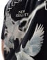 Фото #3 товара ADPT oversized t-shirt with birds back print in black