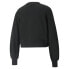 Puma Classics Puff Sleeve Crew Neck Sweatshirt Womens Black 53161601