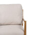 Armchair Beige Natural Rubber wood MDF Wood Foam 100 % polyester 65 x 71 x 88 cm