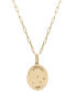 Фото #4 товара Wrapped diamond Capricorn Constellation 18" Pendant Necklace (1/20 ct. tw) in 10k Yellow Gold, Created for Macy's