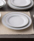 Regina Platinum Set of 4 Dinner Plates, Service For 4