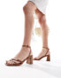 Schuh Saturn mid block heel sandals in tan Бежевый, 37 - фото #1