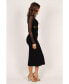 ფოტო #5 პროდუქტის Farrow Long Sleeve Midi Women's Dress