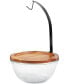 Фото #4 товара Wood & Glass Fruit Bowl with Banana Hook, Created for Macy's