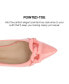 ფოტო #6 პროდუქტის Women's Clareene Chain Pointed Toe Flats