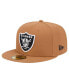 ფოტო #3 პროდუქტის Men's Tan Las Vegas Raiders Color Pack 59FIFTY Fitted Hat with Side Patch