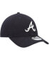 ფოტო #3 პროდუქტის Men's Navy Atlanta Braves Logo Replica Core Classic 9TWENTY Adjustable Hat