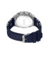 ფოტო #3 პროდუქტის Men's Ana-digi Blue Silicon Strap Watch, 43.5mm