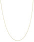 14k Gold Necklace, 18" Diamond Cut Wheat Chain (9/10mm)