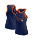 ფოტო #1 პროდუქტის Women's Navy Houston Astros Tailsweep Fashion Racerback Rhinestone Tank Top