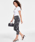 Women's Printed Capri Pants, Created for Macy's