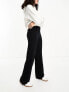 ASOS DESIGN Tall basic wide leg jersey trouser in black