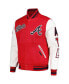 Фото #2 товара Men's Red Atlanta Braves Script Tail Wool Full-Zip Varity Jacket