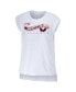 Women's White Washington Capitals Greetings From Muscle T-shirt