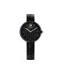 ფოტო #1 პროდუქტის Cosmopolitan Black Metal Bracelet Watch, 31.75 mm
