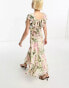 Фото #4 товара & Other Stories maxi dress with ruffle shoulder detail in floral print