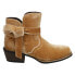 Фото #1 товара Justin Boots Elana Velvet Square Toe Womens Brown Casual Boots L9757