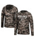 Фото #1 товара Men's Black Iowa State Cyclones Mossy Oak SPF 50 Performance Long Sleeve Hoodie T-shirt