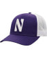 Фото #2 товара Men's Purple and White Northwestern Wildcats Trucker Snapback Hat