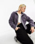 Фото #1 товара The North Face Heritage Extreme Pile zip up fleece jacket in purple