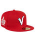 Фото #1 товара Men's Red Veracruz Aquilas Mexico League on Field 59FIFTY Fitted Hat