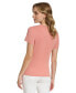 ფოტო #2 პროდუქტის Women's Twist Front V-Neck T-Shirt