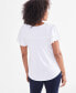 ფოტო #2 პროდუქტის Women's Smocked Flutter-Sleeve V-Neck Knit Top, Created for Macy's