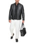 ფოტო #8 პროდუქტის Men's Viceroy Sleek Leather Racer Jacket