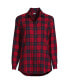 Фото #2 товара Plus Size Flannel Boyfriend Fit Long Sleeve Shirt