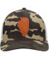 ფოტო #3 პროდუქტის Men's Camo Illinois Icon Woodland State Patch Trucker Snapback Hat