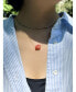 ფოტო #6 პროდუქტის Bunny - Pink agate pendant necklace