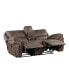 Фото #4 товара White Label Fleming 80" Double Reclining Love Seat with Center Console