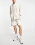 Фото #3 товара Only & Sons co-ord shorts in white check