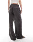 Фото #4 товара ONLY Tall linen mix wide leg trouser in grey