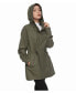 ფოტო #4 პროდუქტის Women's Water-Resistant Hooded Anorak Rain Jacket Trench Coat